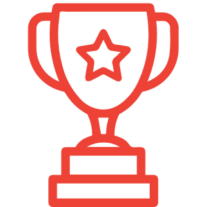 Red trophy icon